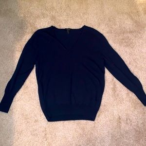 J.Crew navy v-neck sweater, M